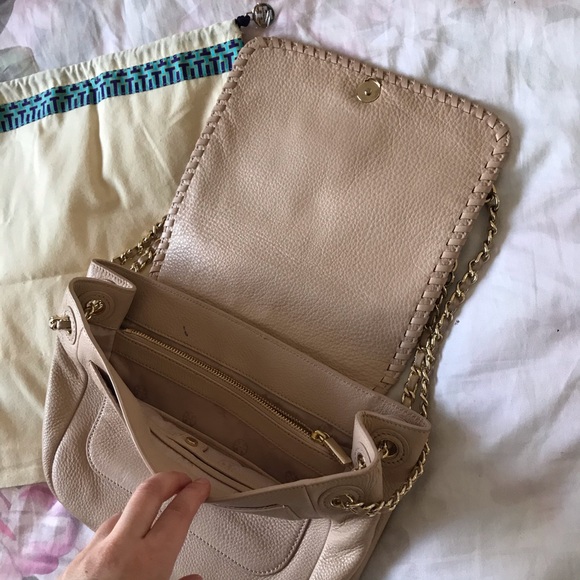 Tory Burch Marion Small Leather Bag Light Oak - Picture 9 of 16